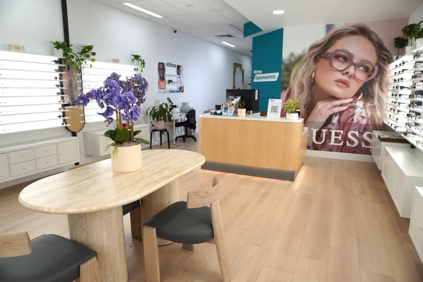Prime Optometrists Auburn clinic interior