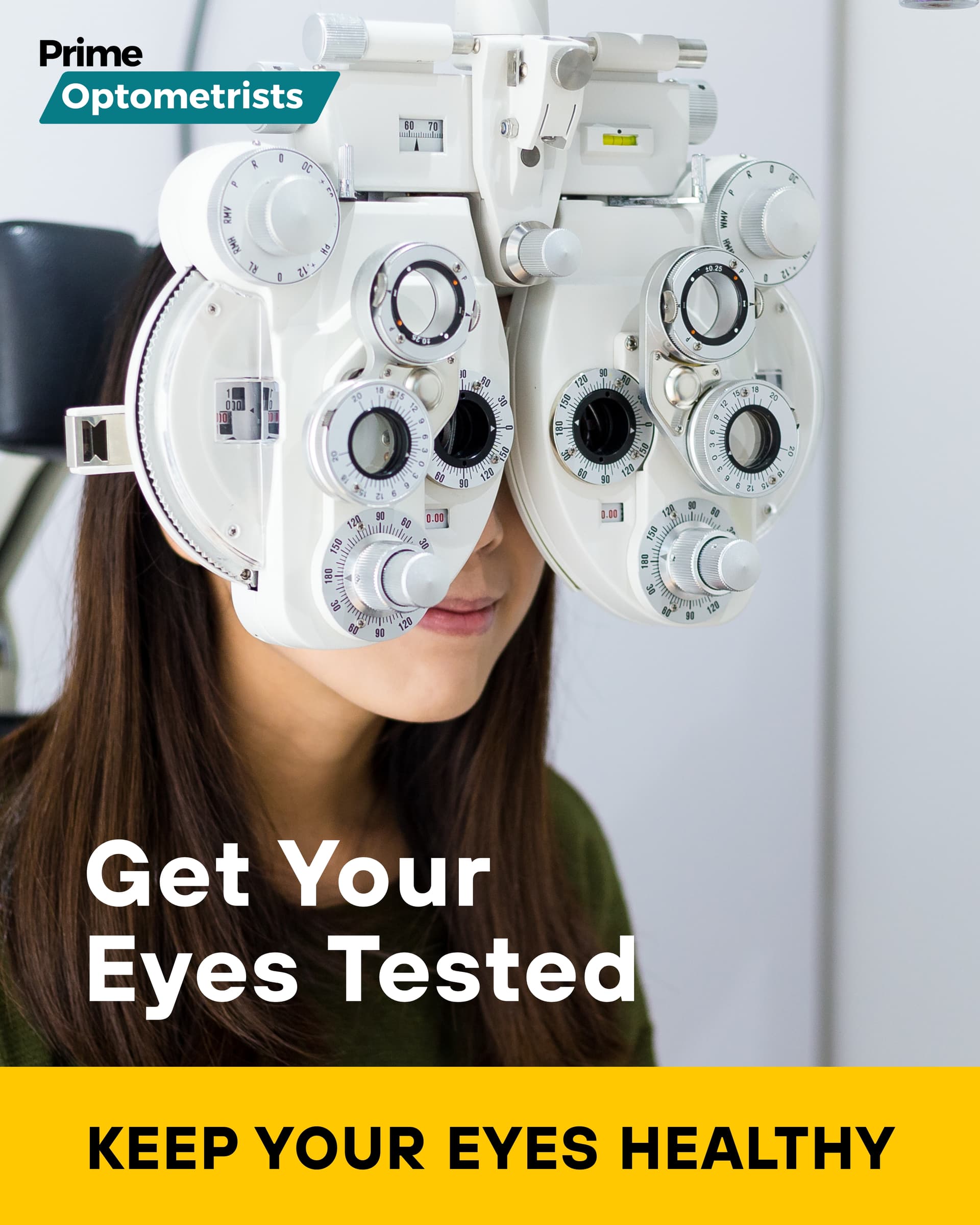 Keep your eyes healthy with regular eye tests at Prime Optometrists Auburn