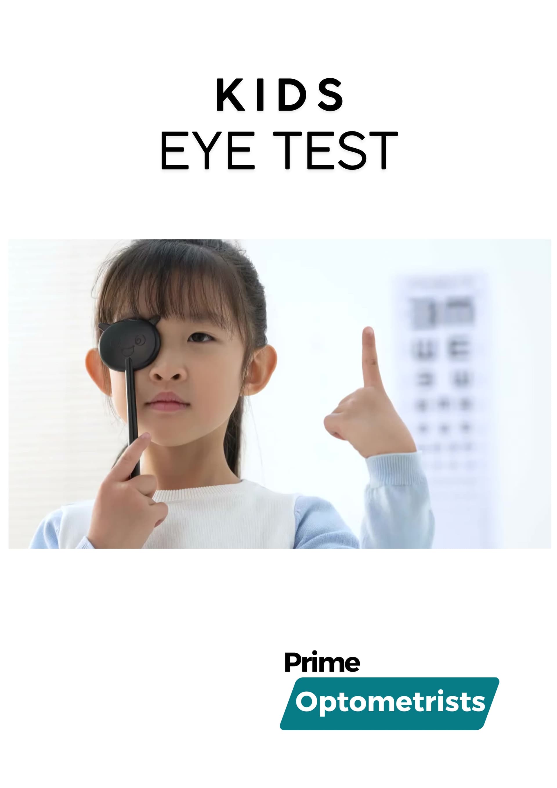 Kids eye examination for myopia at Prime Optometrists Auburn