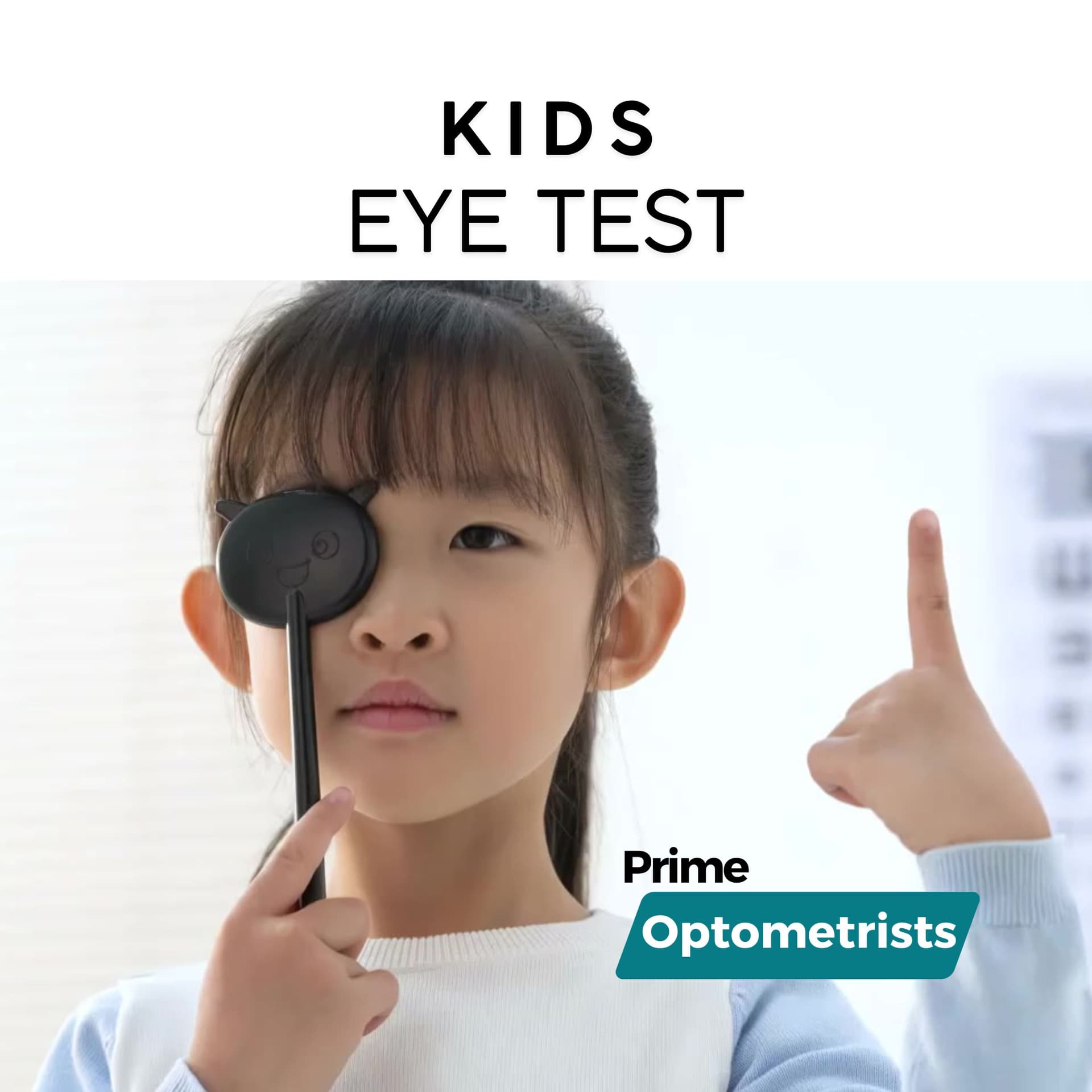 Children's eye test at Prime Optometrists Auburn NSW