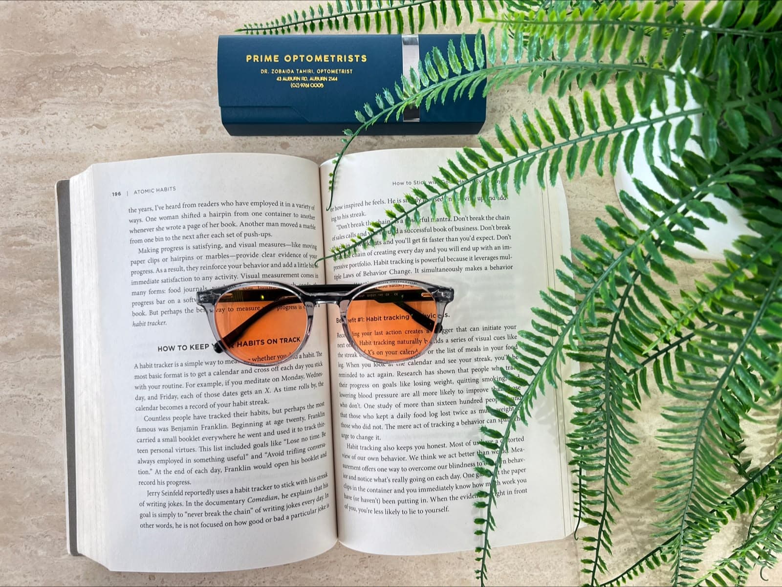 Voss Crystal Lavender FL-41 migraine glasses at Prime Optometrists Auburn