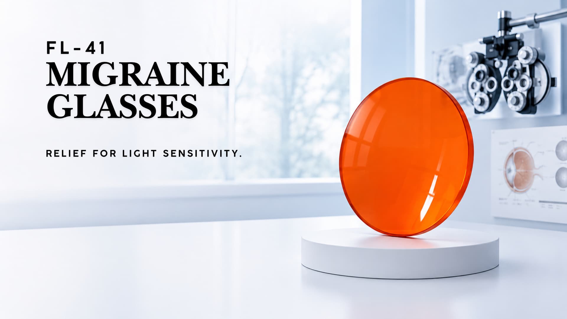 Relief from light sensitivity with FL-41 migraine glasses